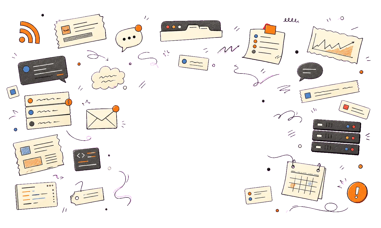 Kepo panel with multiple information widgets for social and web updates
